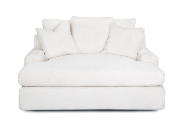 Picture of Snuggy White Chaise Lounge Chair