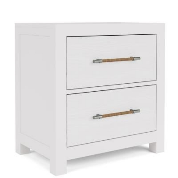 Picture of Rosalie White 2 Drawer Nightstand