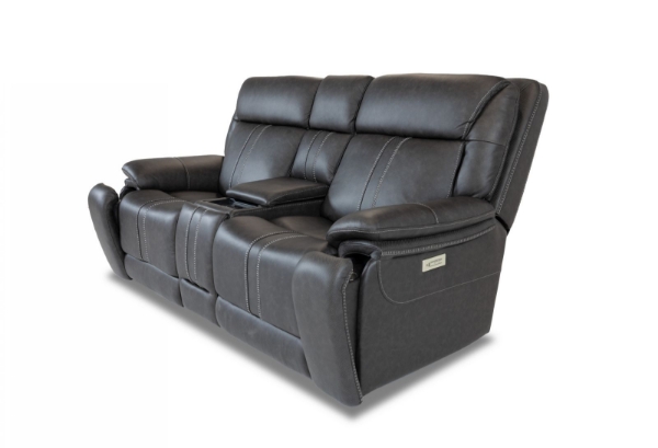Picture of Cruise Power Grey Loveseat with Heat and Massage
