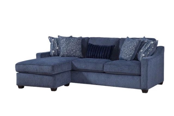 Picture of Bowmore Navy Sofa Chaise