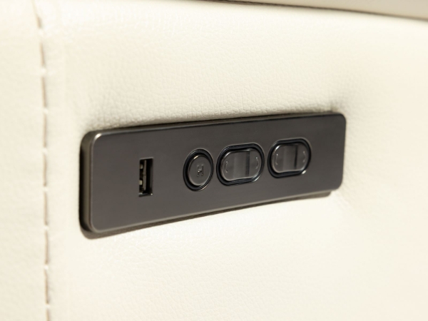 Picture of Flint II 6 Piece Cream Power Sectional