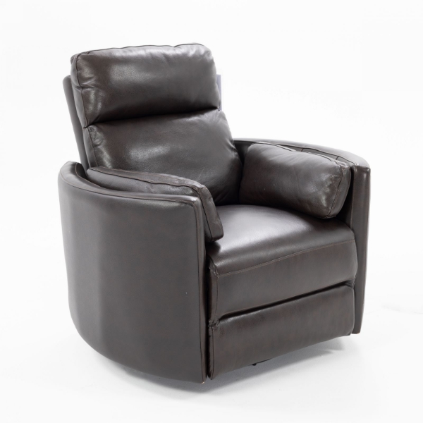 Picture of Radius Brown Leather Power Swivel Recliner