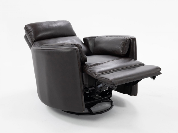 Picture of Radius Brown Leather Power Swivel Recliner