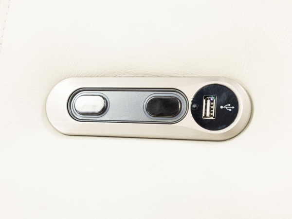 Picture of Radius Ivory Leather Power Swivel Recliner