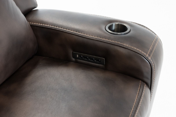 Picture of Mirage Brown Power Reclining Console Loveseat