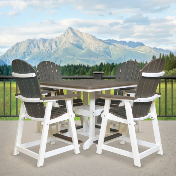 Picture of CHESTER SQ TABLE GRAY/WHITE