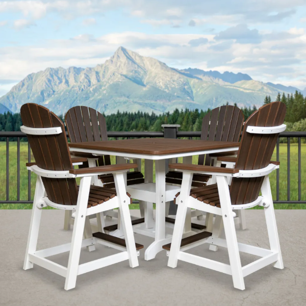 Picture of CHESTER SQ TABLE BROWN/BLACK