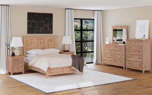 Picture of SAN MATEO WHEAT 6/6 PANEL BED