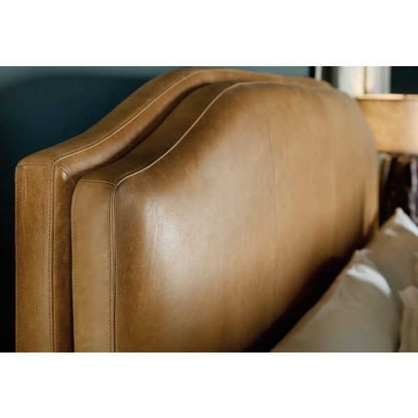 Picture of Driftwood King Leather Bed