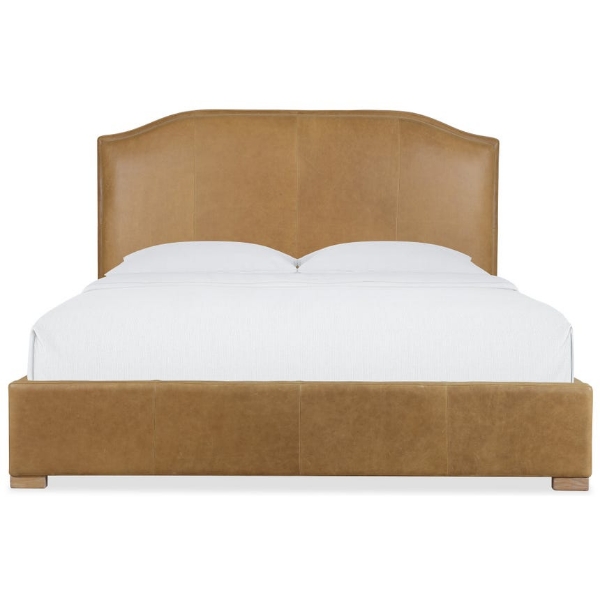 Picture of Driftwood King Leather Bed
