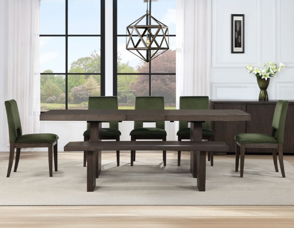 Picture of EVAN DINING TBL/4CHRS/BENCH