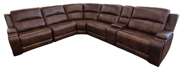 Picture of LANSING 6PC SECTIONAL BROWN