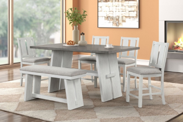 Picture of Jalen White Counter Chair