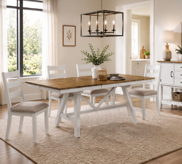 Picture of MAXWELL 5PC WHITE DINING SET