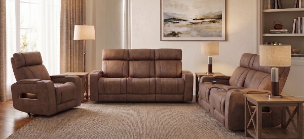 Picture of PHANTOM BROWN POWER SOFA